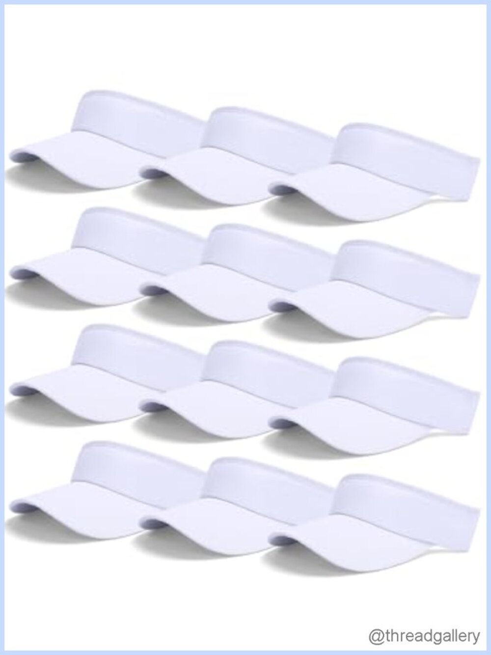 12 Pack Adjustable Unisex Sun Visor Hats Polyester Sports Outdoor